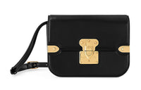 LOUIS VUITTON Cow Leather Crossbody Bag Shoulder Bag Medium Size Women's Black