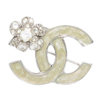 CHANEL 2004 Cc Rhinestone Brooch