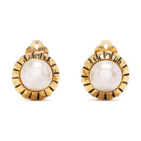 CHANEL Faux-pearl Clip-on Earrings