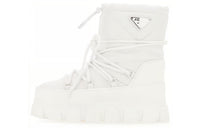 PRADA Crew Snow Boots 4cm Women's White