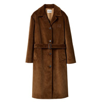 MIU MIU FW24 Coats Women's Brown
