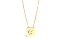CELINE Alphabet G Necklace In Brass With Gold Finish