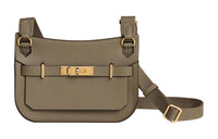 HERMES Jypsiere Swift Leather Shoulder Bag Crossbody Bag Mini Women's Malafa Beige