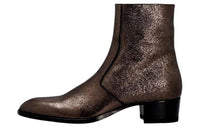 SAINT LAURENT Ankle Boots 4cm Men's Brown