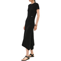 HERMES Short-Sleeved Dresses Women's Black