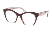 MIU MIU Acetate Irregular Shape Eyeglass Frames Women's Red