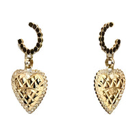 CHANEL Metal Earrings Women's Gold