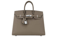 HERMES Birkin Epsom Leather Birkin Bag Handbags Regular Women's 18 Etoupe Elephant Gray