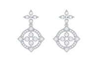LOUIS VUITTON Dentelle Earrings White Gold And Diamonds