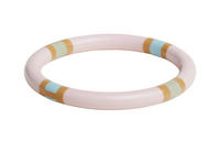 HERMES Buffalo Horn Lacquered Wood Bangles Women's Pink