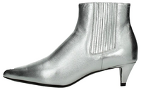 CELINE Ankle Length Chelsea Boots Women's Silver