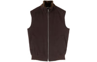 Loro Piana Telfer Gilet Vest Men's Dark Brown