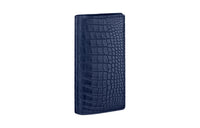 LOUIS VUITTON Brazza Crocodile Leather Wallet Men's Marine Blue