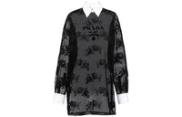 PRADA SS23 Long Sleeved Dress Women's Black
