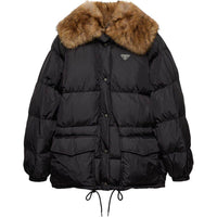 PRADA Enamel Triangle logo Padded Jacket
