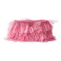 PRADA Viscose Shoulder Bag Medium Size Women's Petal Pink