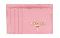 PRADA Leather Wallet Women's Pink