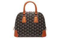 GOYARD Vendôme Canvas With Calfskin Dome Bag Handbag Mini Women's Brown