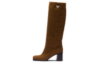 PRADA Knee-high Boots 6.5cm Women's Brown