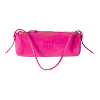 MIU MIU Sheepskin Shoulder Bag Women's Fuchsia