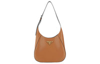 PRADA Calfskin Portable Crossbody Bag Shoulder Bag Women's Cognac