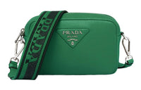 PRADA Leather Crossbody Bag Shoulder Bag Women's Green
