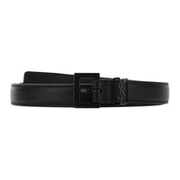 SAINT LAURENT Cow Leather Belts Men's Black