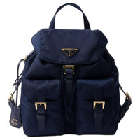 PRADA Re Nylon Fabric Backpack Small Size Women's Sea Blue