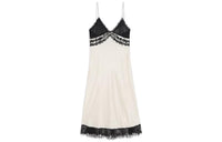 SAINT LAURENT Lace Detailed Sleeveless Midi Dress