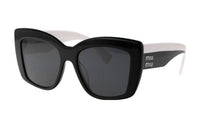MIU MIU Acetate Butterfly Sunglasses Women's Black