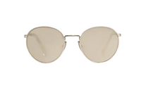 CELINE Metal Round Sunglasses Women's Silver