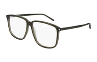 SAINT LAURENT Acetate Square Eyeglass Frames Unisex Gray