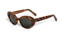 CELINE Acetate Cat Eye Sunglasses Women's Brown