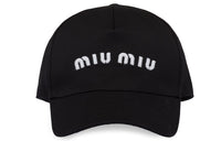 MIU MIU Drill Logo-embroidered Cap