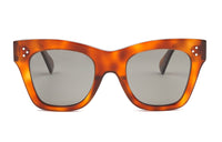CELINE Irregular Shape Sunglasses Women's Tortoiseshell