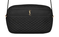 SAINT LAURENT Leather Shoulder Bag Women's Black
