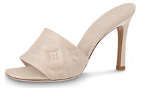 LOUIS VUITTON Slide Slippers Women's Beige