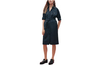 HERMES Long-Sleeved Dresses Women's Marine Blue