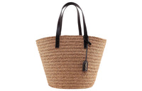 SAINT LAURENT Raffia Handbag Regular Women's Light Umber