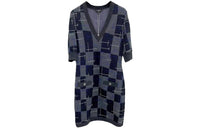 CHANEL Short-Sleeved Dresses Women's Blue