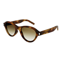 SAINT LAURENT Plastic Oval Sunglasses Unisex Tortoiseshell