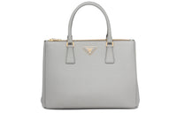 PRADA Saffiano Leather Shoulder Bag Women's Cloud Gray