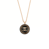 CHANEL Necklaces Women's Gold/Black