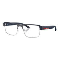 PRADA Metal Injection Square Eyeglass Frames Men's Blue