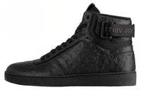 LOUIS VUITTON Rivoli High-Top Skateboard Shoes Men's Black