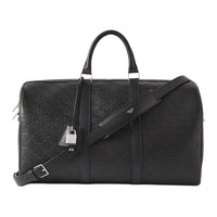 CELINE Calfskin Handbag Travel Bag Men's Black
