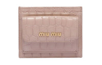 MIU MIU Leather Wallet Women's Pink