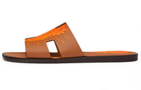 HERMES Lzmir Stylish Sandals Men's Brown