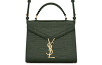 SAINT LAURENT CASSANDRA Shiny Leather Portable Crossbody Bag Shoulder Bag Mini Women's Mint Green