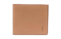 SAINT LAURENT CASSANDRE Cow Leather Wallet Men's Brown